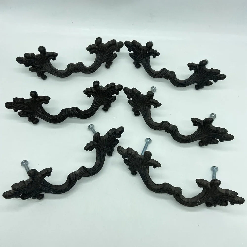 Wrought Iron Cabinet Handles 6.75